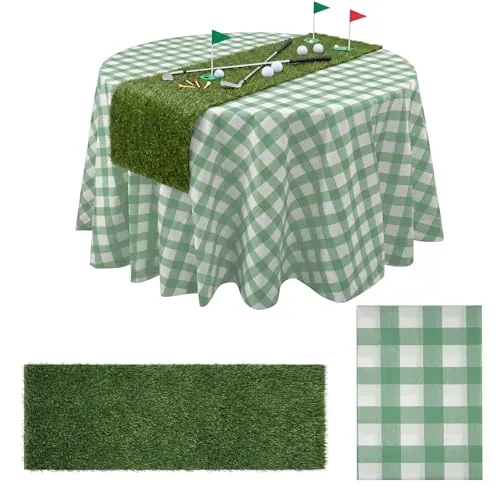 Golf Tablecloth Party, pack of 2, green