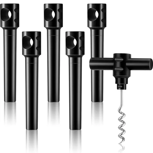 Travel Pocket Wine Corkscrew Portable, pack of 6, black