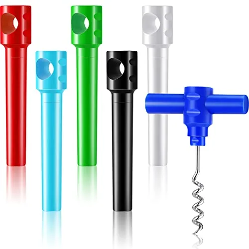 Travel Pocket Wine Corkscrew Portable, pack of 6, multicolor