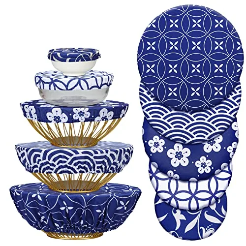 Reusable Bowl Covers, pack of 10, blue