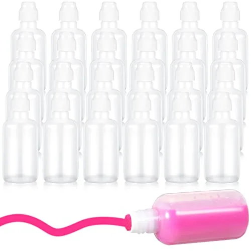 Empty Bingo Daubers Bottle Ounce, 2ounce, pack of 24, white