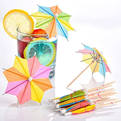 Drinks Cocktail Umbrella Pick Paper, pack of 150