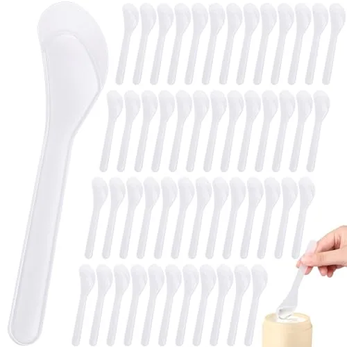 Cosmetic Spatula Disposable Makeup Frosted, pack of 50