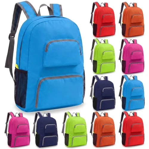 Colorful Backpacks, 17 in, pack of 12, bright