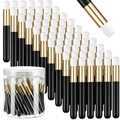 Lash Shampoo Brushes Container, pack of 60, black