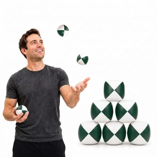 Juggling Balls Beginners, pack of 6, white