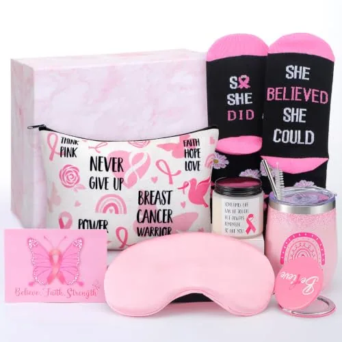 Breast Cancer Basket Stuff Pink, pack of 8, pink