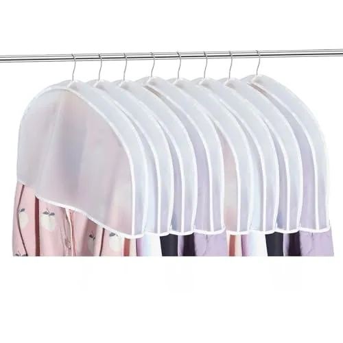 Gusseted Shoulder Covers Clothes Translucent, pack of 8